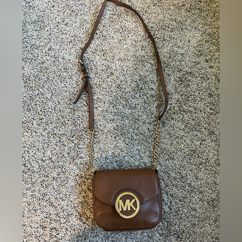 Brown MK crossbody bag